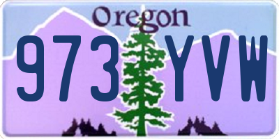 OR license plate 973YVW