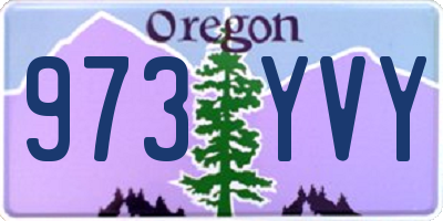OR license plate 973YVY