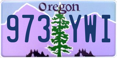 OR license plate 973YWI