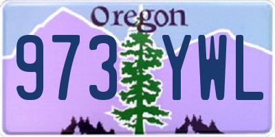 OR license plate 973YWL