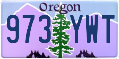 OR license plate 973YWT