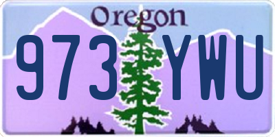 OR license plate 973YWU