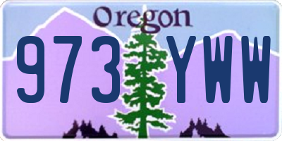 OR license plate 973YWW