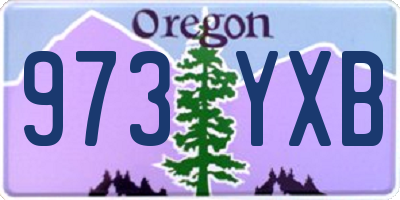 OR license plate 973YXB