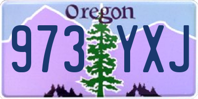 OR license plate 973YXJ