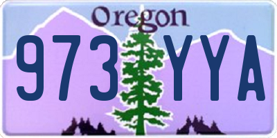 OR license plate 973YYA
