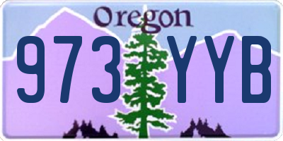 OR license plate 973YYB