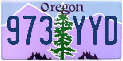 OR license plate 973YYD