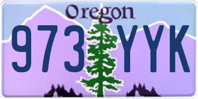 OR license plate 973YYK