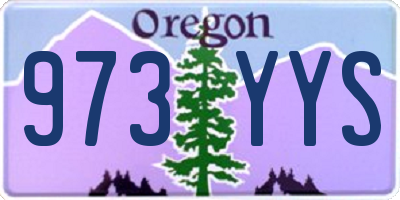 OR license plate 973YYS