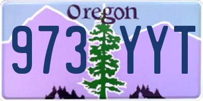 OR license plate 973YYT