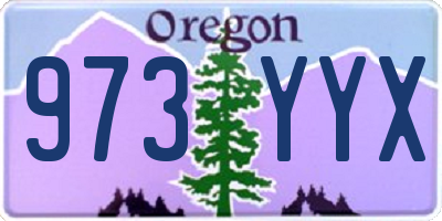 OR license plate 973YYX