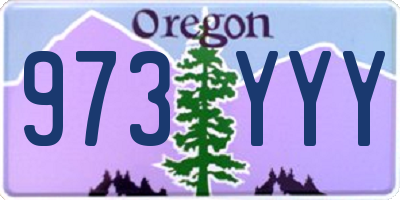 OR license plate 973YYY