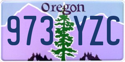 OR license plate 973YZC