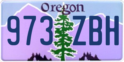 OR license plate 973ZBH