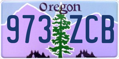 OR license plate 973ZCB