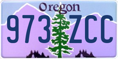 OR license plate 973ZCC