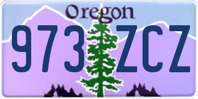 OR license plate 973ZCZ