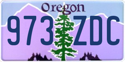 OR license plate 973ZDC