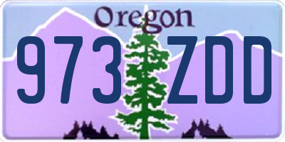 OR license plate 973ZDD