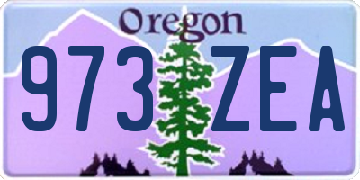 OR license plate 973ZEA