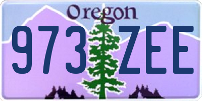 OR license plate 973ZEE