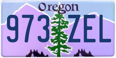 OR license plate 973ZEL