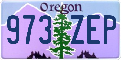 OR license plate 973ZEP