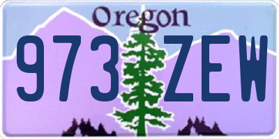 OR license plate 973ZEW