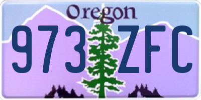 OR license plate 973ZFC