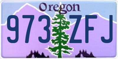 OR license plate 973ZFJ