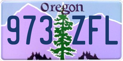 OR license plate 973ZFL