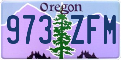 OR license plate 973ZFM