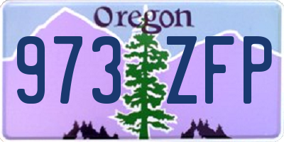 OR license plate 973ZFP