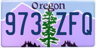OR license plate 973ZFQ
