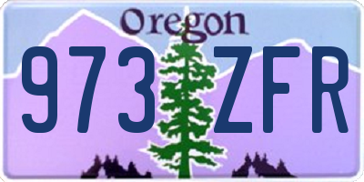 OR license plate 973ZFR