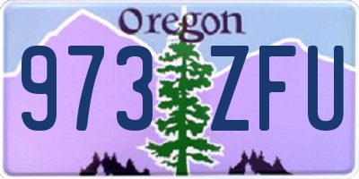 OR license plate 973ZFU