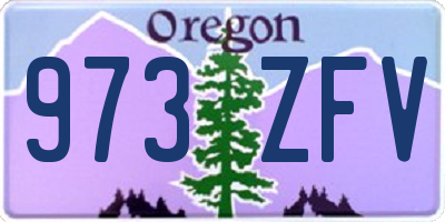OR license plate 973ZFV