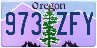 OR license plate 973ZFY