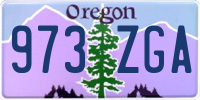 OR license plate 973ZGA
