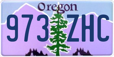OR license plate 973ZHC