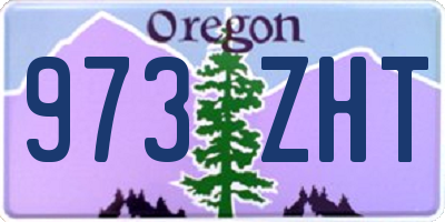OR license plate 973ZHT