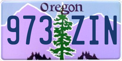 OR license plate 973ZIN