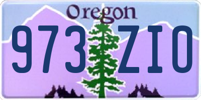 OR license plate 973ZIO