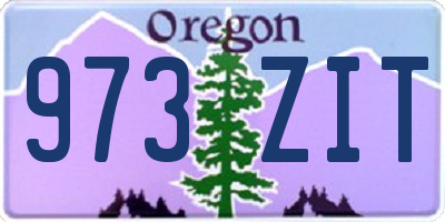 OR license plate 973ZIT