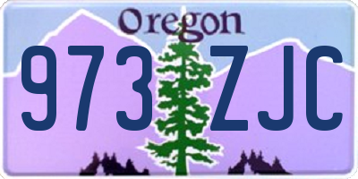 OR license plate 973ZJC