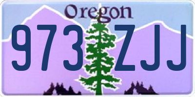 OR license plate 973ZJJ