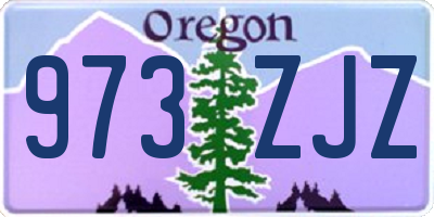 OR license plate 973ZJZ