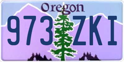 OR license plate 973ZKI