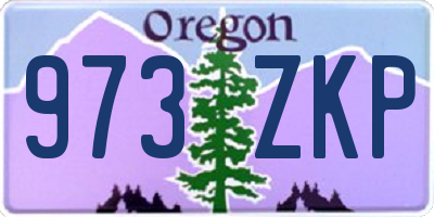 OR license plate 973ZKP